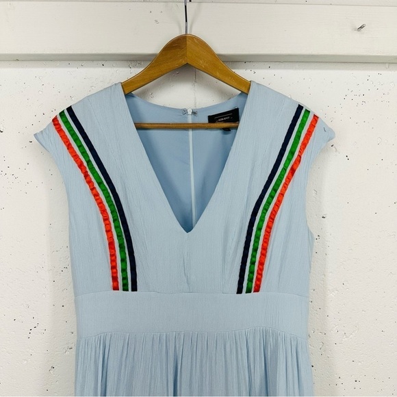 Alexia Admor size 8 Light Blue Lined Festival Maxi Dress - Picture 3 of 15